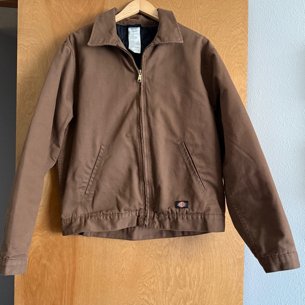Dickies Chocolate Brown Zip-Up Jacket (Men’s size M)